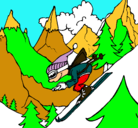 Dibujo Esquiador pintado por eccvmn