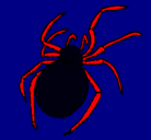 Dibujo Araña venenosa pintado por fiorelaarellano