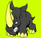 Dibujo Rinoceronte II pintado por 2213