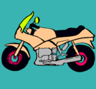 Dibujo Motocicleta pintado por lucas