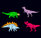 Dibujo Dinosaurios de tierra pintado por alessandra