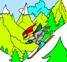 Dibujo Esquiador pintado por ezequiel