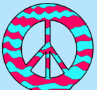 Dibujo Símbolo de la paz pintado por teresaloscos