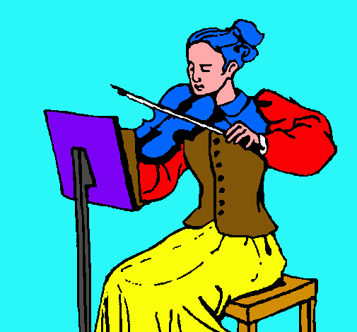 Dama violinista