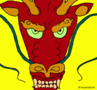 Dibujo Cabeza de dragón pintado por EVAAYALA
