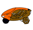 Dibujo Moto espacial pintado por luisr