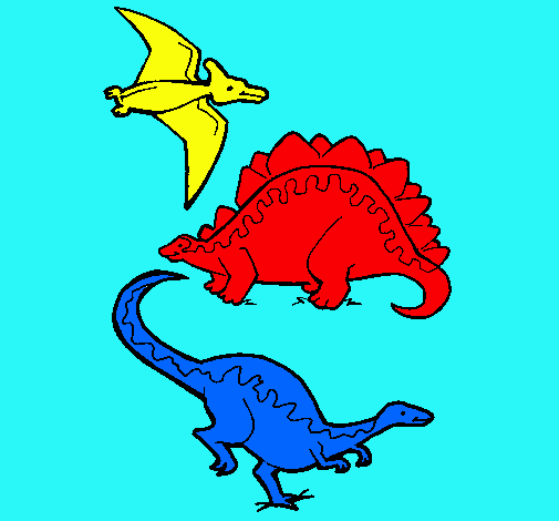 Tres clases de dinosaurios