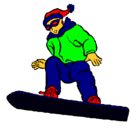 Dibujo Snowboard pintado por narek