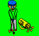 Dibujo Jugador de golf II pintado por michael