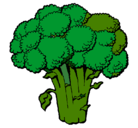 Dibujo Brócoli pintado por titi