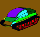 Dibujo Nave tanque pintado por aleix