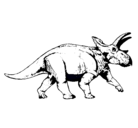 Dibujo Triceratops pintado por nicole