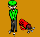 Dibujo Jugador de golf II pintado por jack
