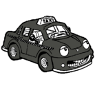 Dibujo Herbie Taxista pintado por uuuu