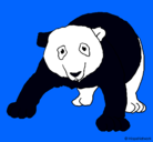 Dibujo Oso panda pintado por saral