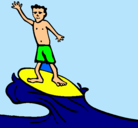 Dibujo Surfista pintado por gabriel