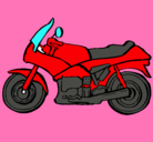 Dibujo Motocicleta pintado por aldana
