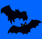 Dibujo Un par de murciélagos pintado por marisaserranodiaz