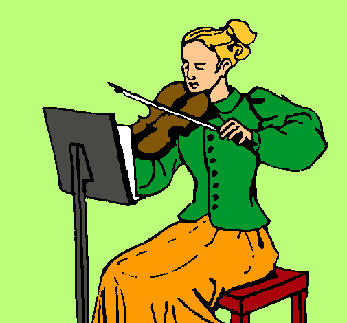 Dama violinista