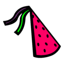 Dibujo Sombrero de cumpleaños pintado por pastelitho
