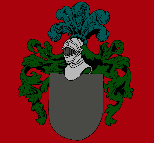 Escudo de armas y casco