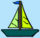 Dibujo Barco velero pintado por NOA