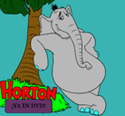 Dibujo Horton pintado por benja