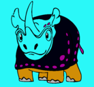 Dibujo Rinoceronte pintado por jorgehector