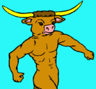 Dibujo Cabeza de búfalo pintado por mariaalejandra