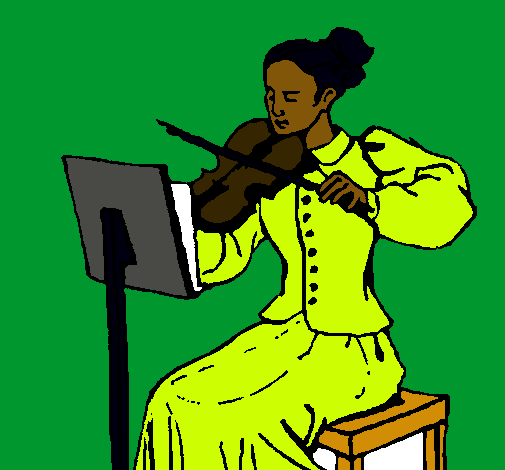 Dama violinista