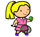 Dibujo Chica tenista pintado por arantxa