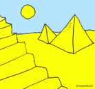 Dibujo Pirámides pintado por mitzi