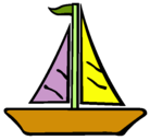 Dibujo Barco velero pintado por alefe