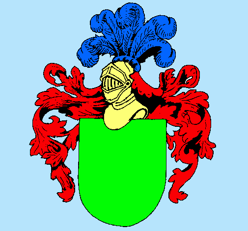 Escudo de armas y casco