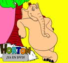 Dibujo Horton pintado por nathaly