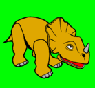 Dibujo Triceratops II pintado por lucas