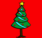 Dibujo Árbol de navidad II pintado por aroa
