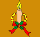 Dibujo Vela de navidad III pintado por guenytren