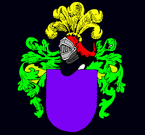 Escudo de armas y casco