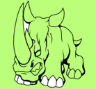 Dibujo Rinoceronte II pintado por alvaro
