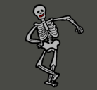 Dibujo Esqueleto contento pintado por GeronimoCaballero