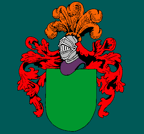 Escudo de armas y casco