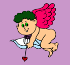 Dibujo Cupido pintado por camilakarla