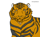 Dibujo Tigre pintado por enoc