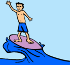 Dibujo Surfista pintado por ronald