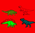 Dibujo Dinosaurios de tierra pintado por roman