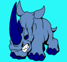Dibujo Rinoceronte II pintado por karipradenas