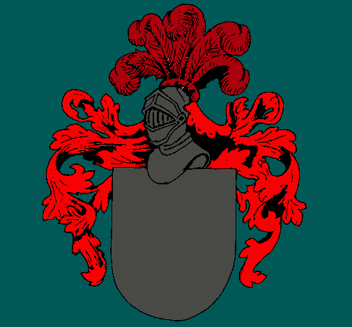 Escudo de armas y casco