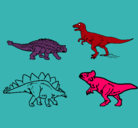 Dibujo Dinosaurios de tierra pintado por dragonser