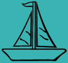 Dibujo Barco velero pintado por julio